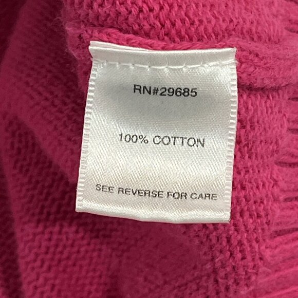 Pendleton Sweater Womens 3X Pink Button Down Cardigan Ribbed Trim‎ Preppy Modest - Picture 8 of 9